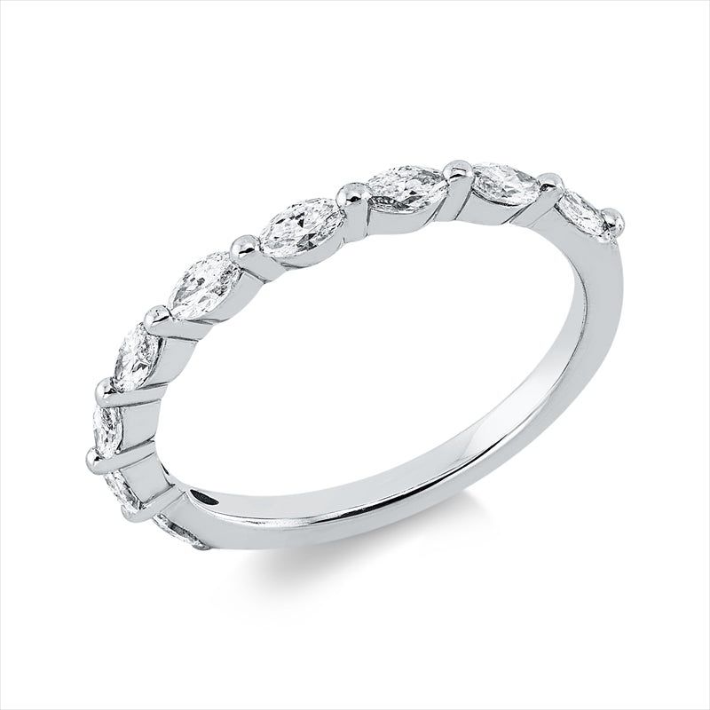 Ring    aus 750/-18 Karat Weißgold mit 9 Diamanten 0