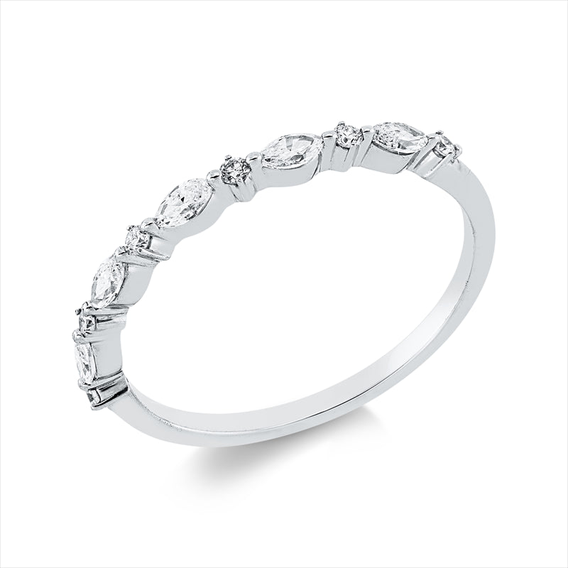 Ring    aus 750/-18 Karat Weißgold mit 11 Diamanten 0