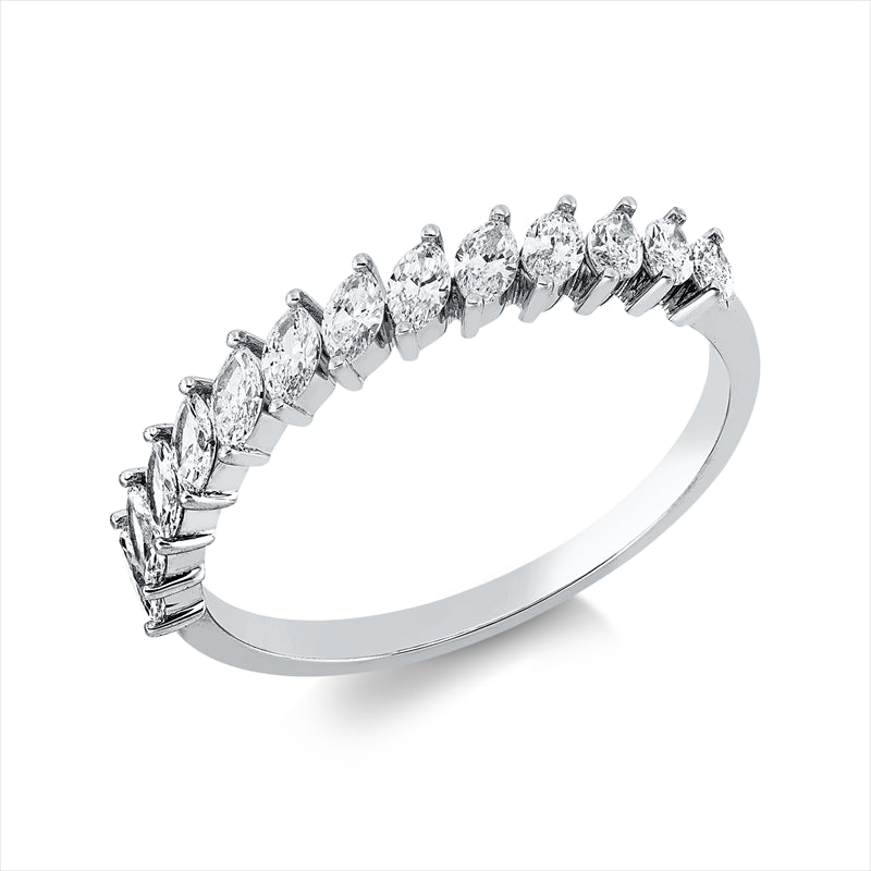 Ring    aus 750/-18 Karat Weißgold mit 13 Diamanten 0