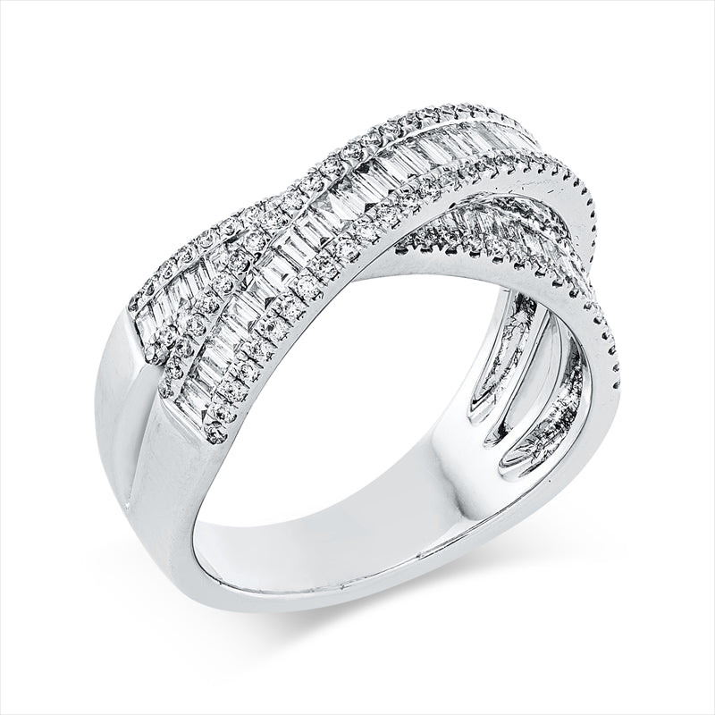 Ring    aus 750/-18 Karat Weißgold mit 166 Diamanten 1