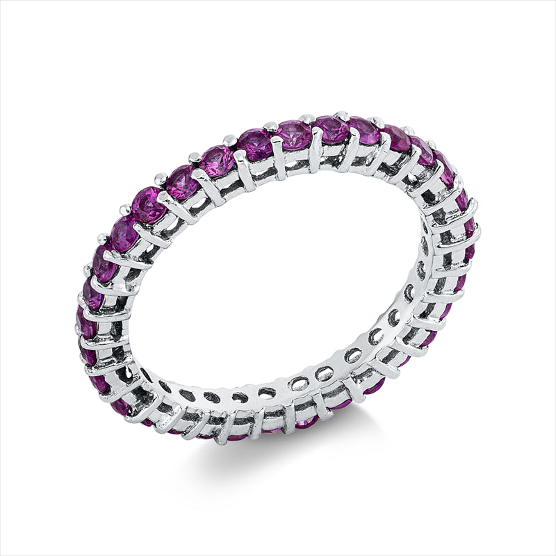 Ring mit Rubin  aus 750/-18 Karat Weißgold  