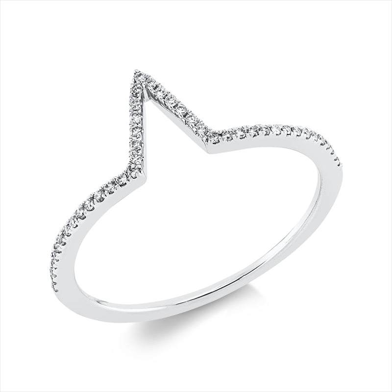 Ring    aus 750/-18 Karat Weißgold mit 43 Diamanten 0