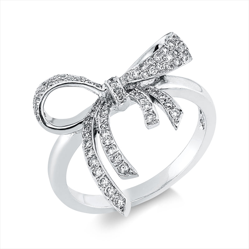 Ring    aus 750/-18 Karat Weißgold mit 82 Diamanten 0