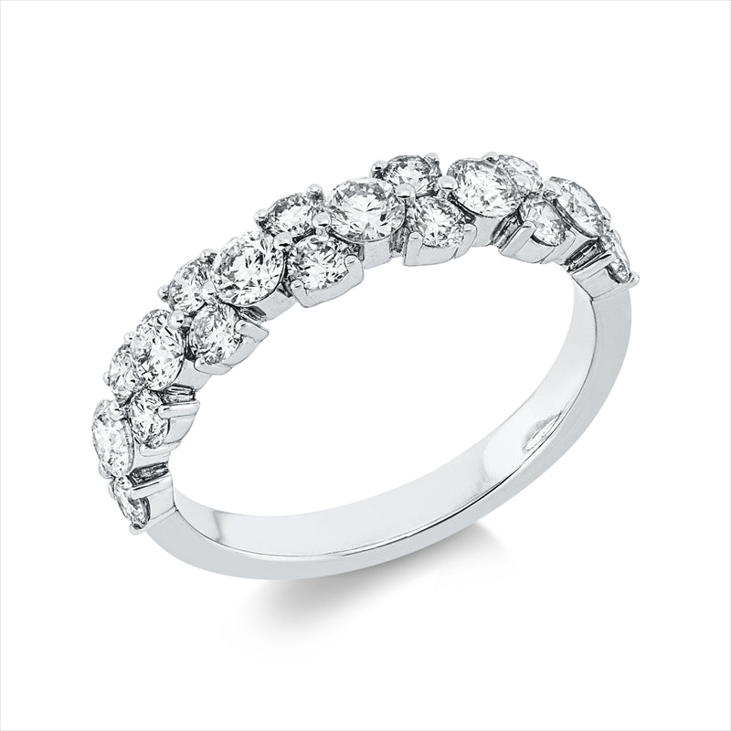 Ring    aus 750/-18 Karat Weißgold mit 20 Diamanten 1