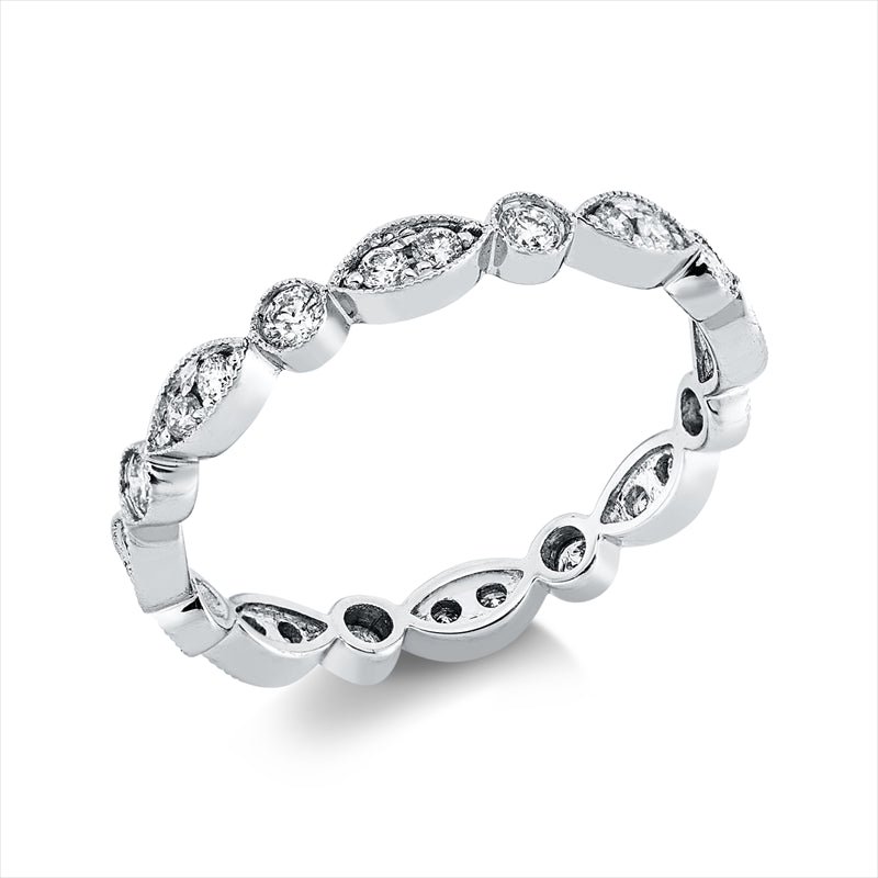 Ring    aus 750/-18 Karat Weißgold mit 24 Diamanten 0