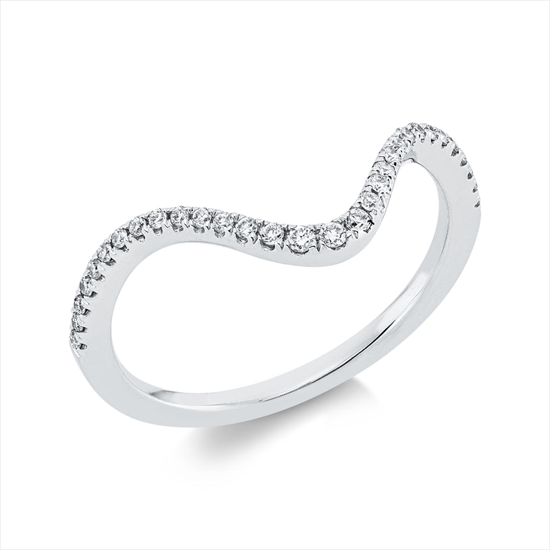 Ring    aus 750/-18 Karat Weißgold mit 31 Diamanten 0