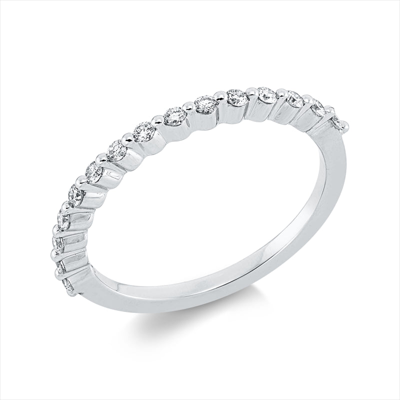 Ring    aus 750/-18 Karat Weißgold mit 15 Diamanten 0