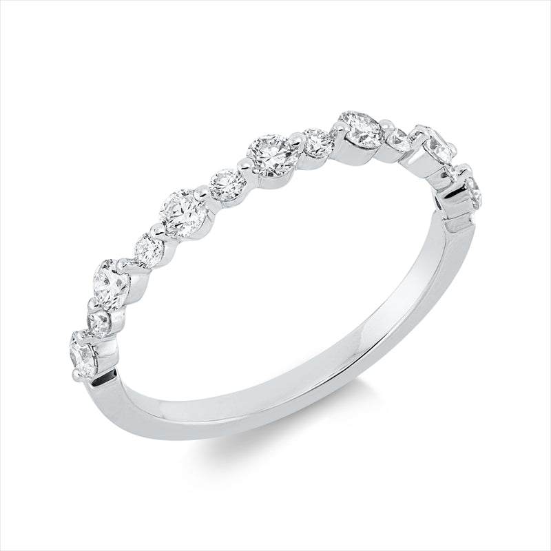 Ring    aus 750/-18 Karat Weißgold mit 13 Diamanten 0