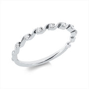 Ring    aus 585/-14 Karat Weißgold mit 7 Diamanten 0