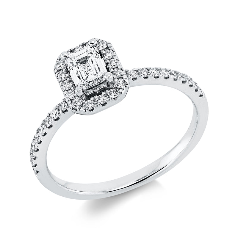 Ring    aus 585/-14 Karat Weißgold mit 37 Diamanten 0