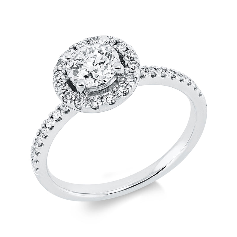 Ring    aus 585/-14 Karat Weißgold mit 35 Diamanten 1