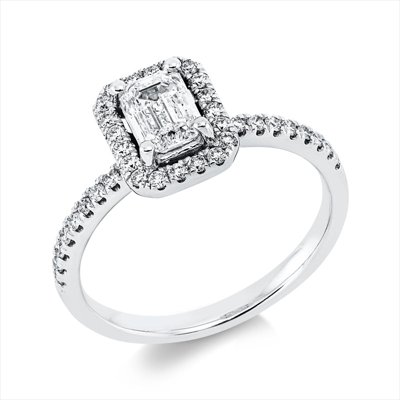 Ring    aus 585/-14 Karat Weißgold mit 39 Diamanten 1