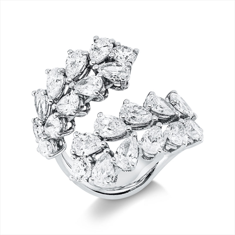 Ring    aus 750/-18 Karat Weißgold mit 22 Diamanten 4