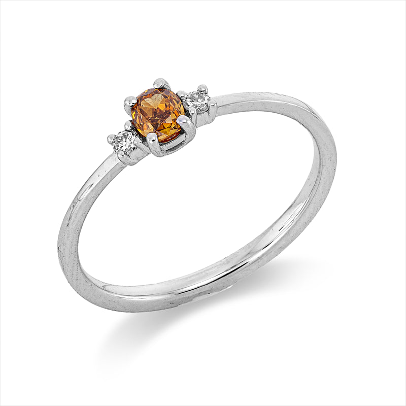 Ring    aus 750/-18 Karat Weißgold mit 3 Diamanten 0