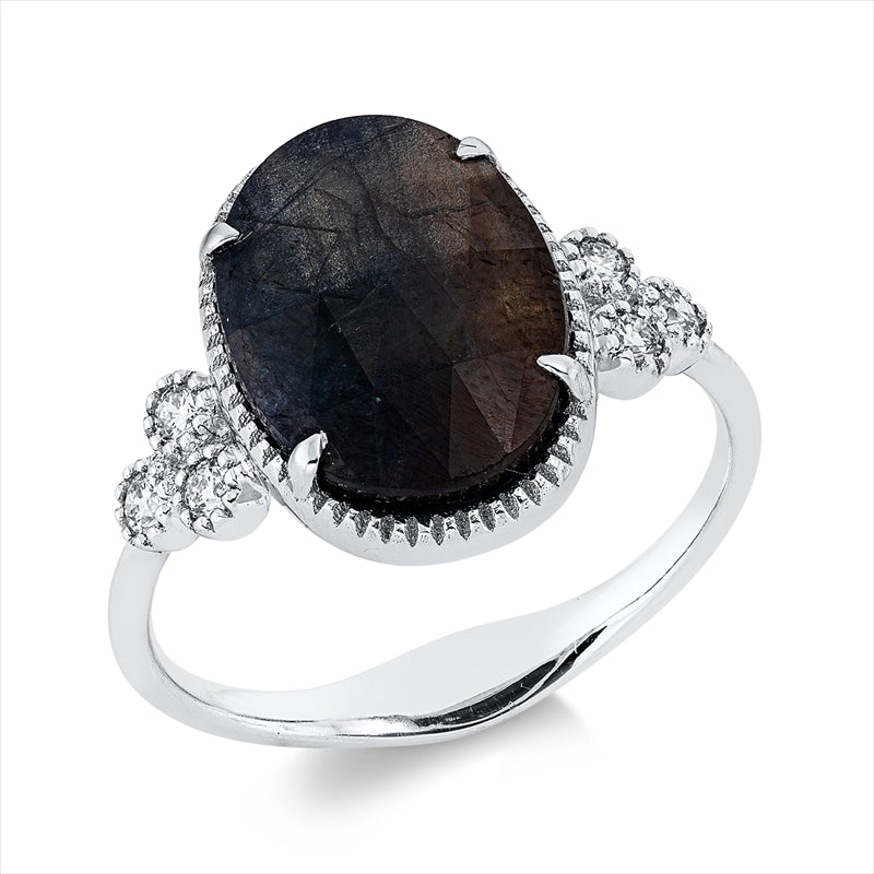 Ring    aus 750/-18 Karat Weißgold mit 7 Diamanten 4