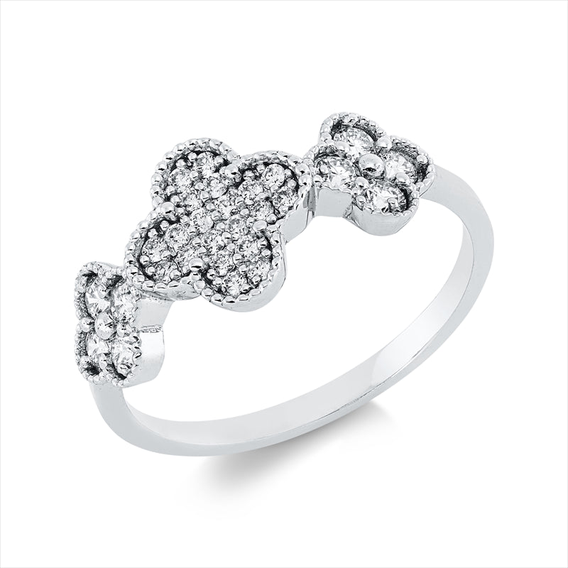 Ring    aus 750/-18 Karat Weißgold mit 28 Diamanten 0