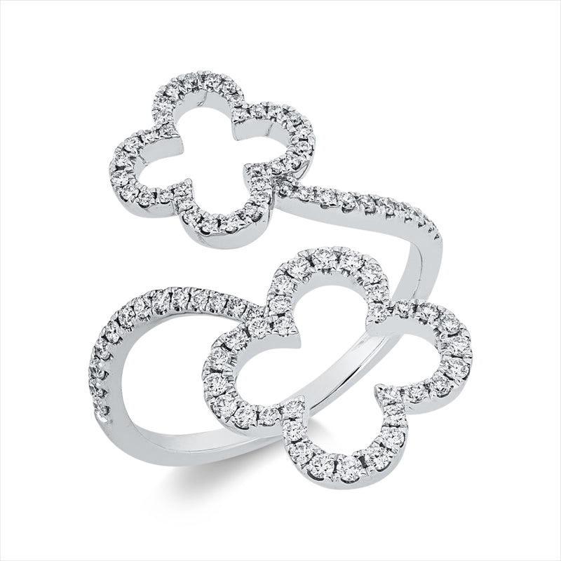 Ring    aus 750/-18 Karat Weißgold mit 87 Diamanten 0