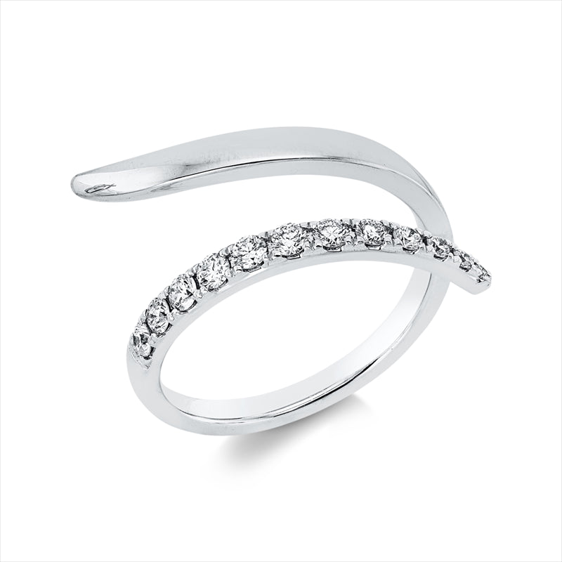 Ring    aus 750/-18 Karat Weißgold mit 12 Diamanten 0