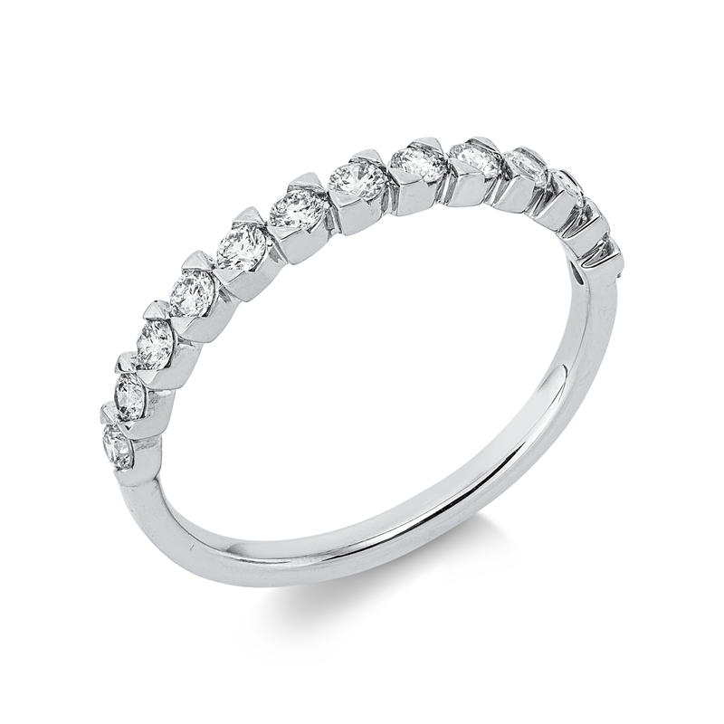 Ring    aus 750/-18 Karat Weißgold mit 13 Diamanten 0