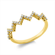 Ring    aus 750/-18 Karat Gelbgold mit 32 Diamanten 0