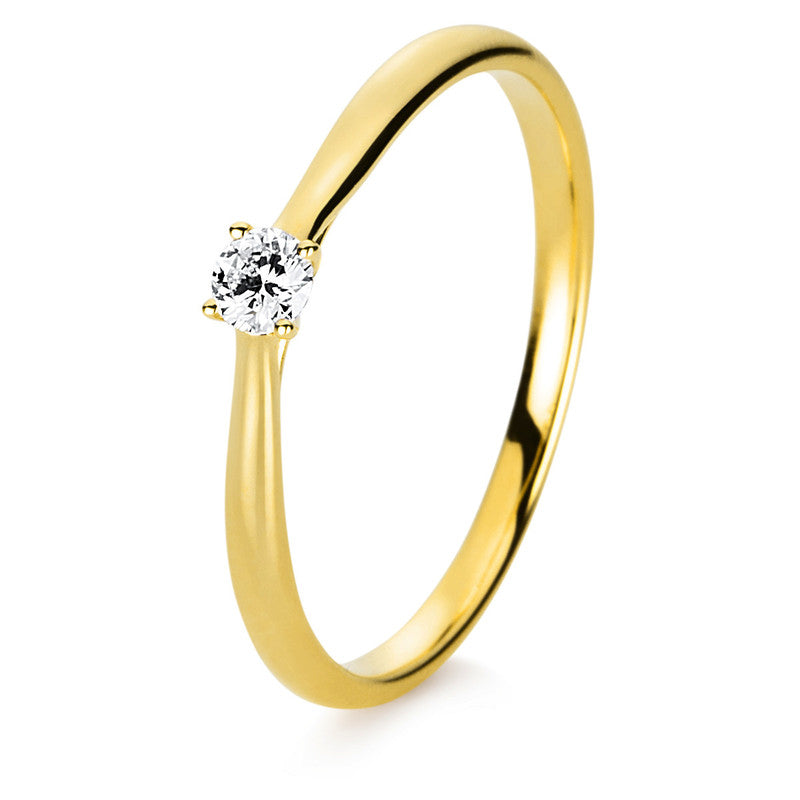 Ring    aus 750/-18 Karat Gelbgold mit 28 Diamanten 1 ct