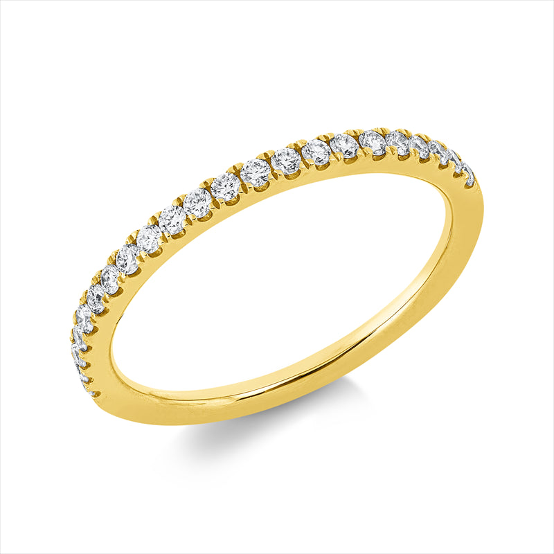 Ring    aus 750/-18 Karat Gelbgold mit 22 Diamanten 0