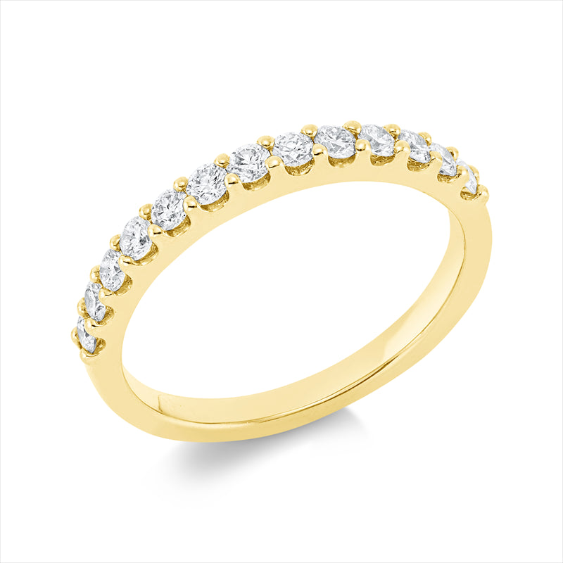 Ring    aus 750/-18 Karat Gelbgold mit 13 Diamanten 0