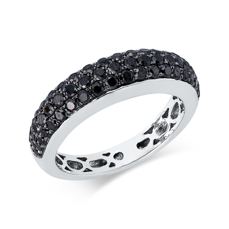 Ring    aus 750/-18 Karat Weißgold mit 61 Diamanten 1