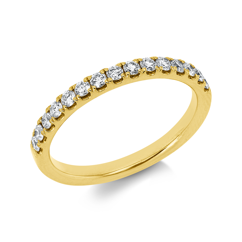 Ring    aus 750/-18 Karat Gelbgold mit 15 Diamanten 0