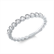 Ring    aus 750/-18 Karat Weißgold mit 11 Diamanten 0