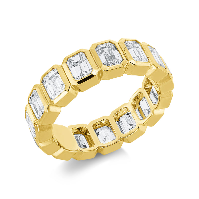 Ring    aus 750/-18 Karat Gelbgold mit 15 Diamanten 3