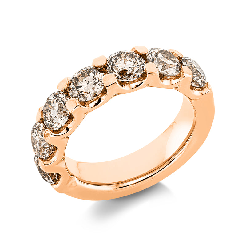 Ring    aus 750/-18 Karat Rotgold mit 7 Diamanten 3