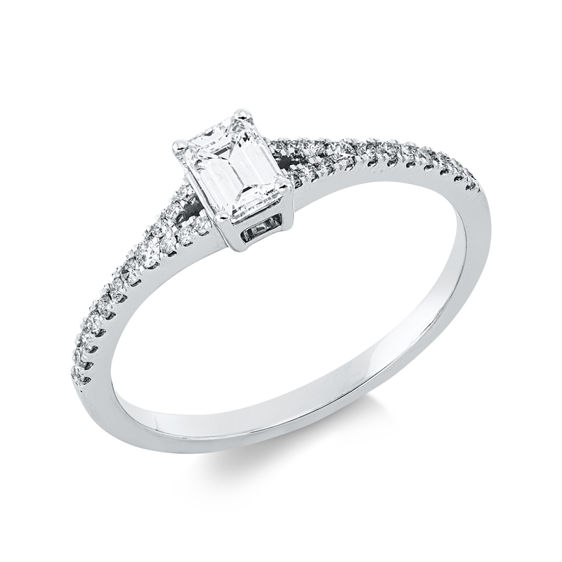 Ring    aus 750/-18 Karat Weißgold mit 29 Diamanten 0