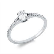 Ring    aus 750/-18 Karat Weißgold mit 29 Diamanten 0