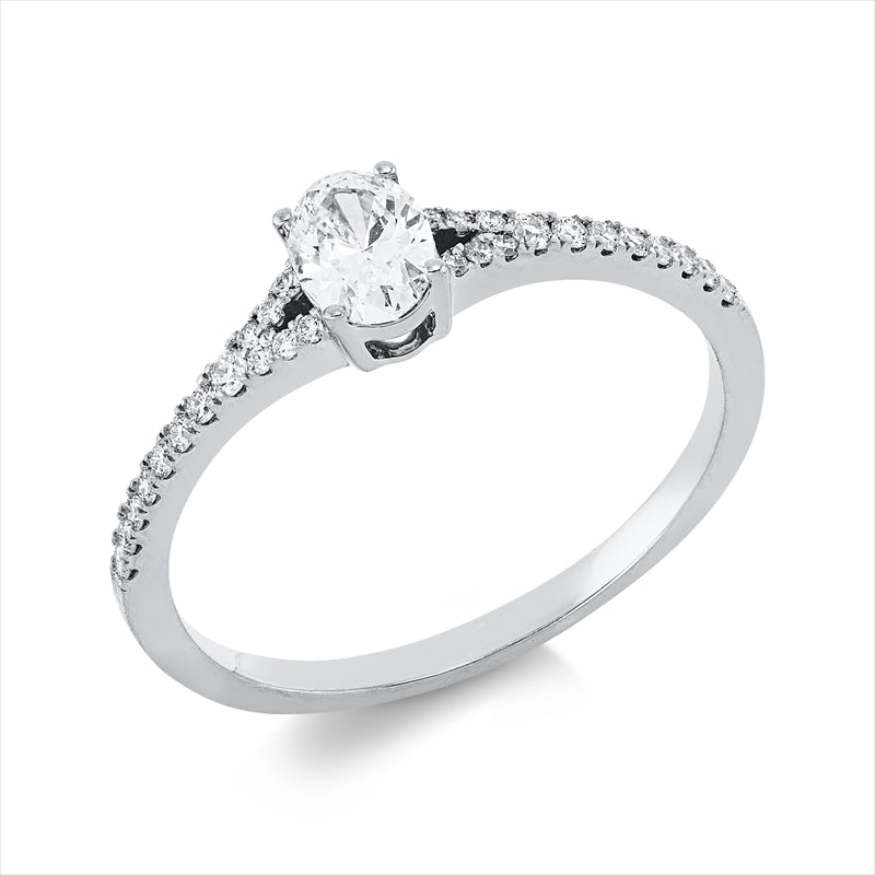 Ring    aus 750/-18 Karat Weißgold mit 29 Diamanten 0