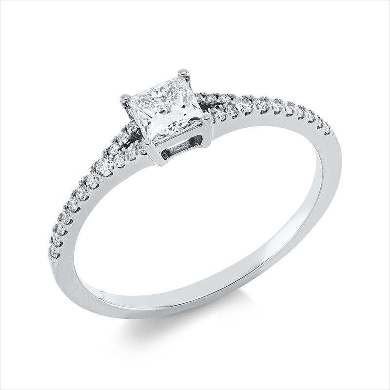 Ring    aus 750/-18 Karat Weißgold mit 29 Diamanten 0