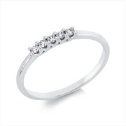 Ring    aus 750/-18 Karat Weißgold mit 5 Diamanten 0