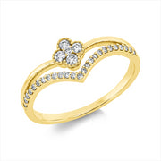 Ring    aus 750/-18 Karat Gelbgold mit 30 Diamanten 0