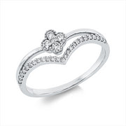 Ring    aus 750/-18 Karat Weißgold mit 30 Diamanten 0