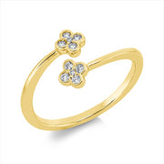 Ring    aus 750/-18 Karat Gelbgold mit 10 Diamanten 0