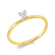 Ring    aus 750/-18 Karat Gelbgold mit 1 Diamant 0