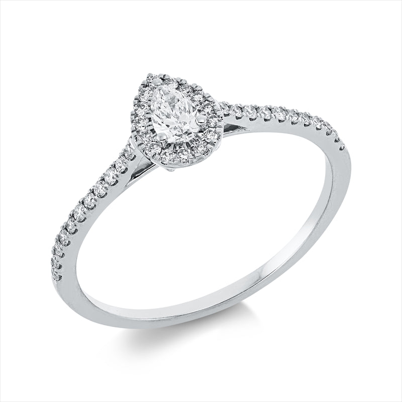 Ring    aus 750/-18 Karat Weißgold mit 38 Diamanten 0