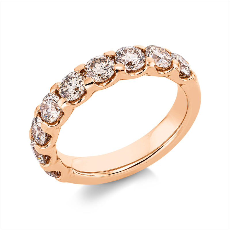 Ring    aus 750/-18 Karat Rotgold mit 9 Diamanten 1