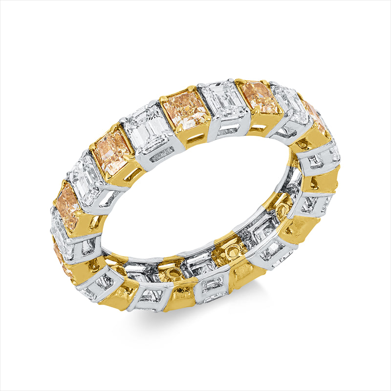 Ring    aus 750/-18 Karat Weißgold / Gelbgold mit 22 Diamanten 4