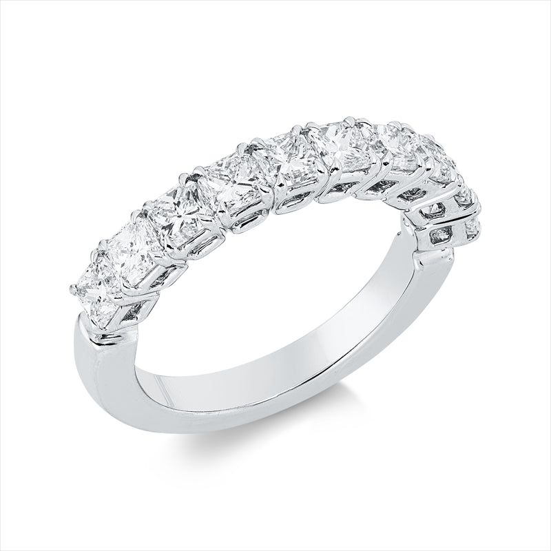 Ring    aus 750/-18 Karat Weißgold mit 10 Diamanten 1