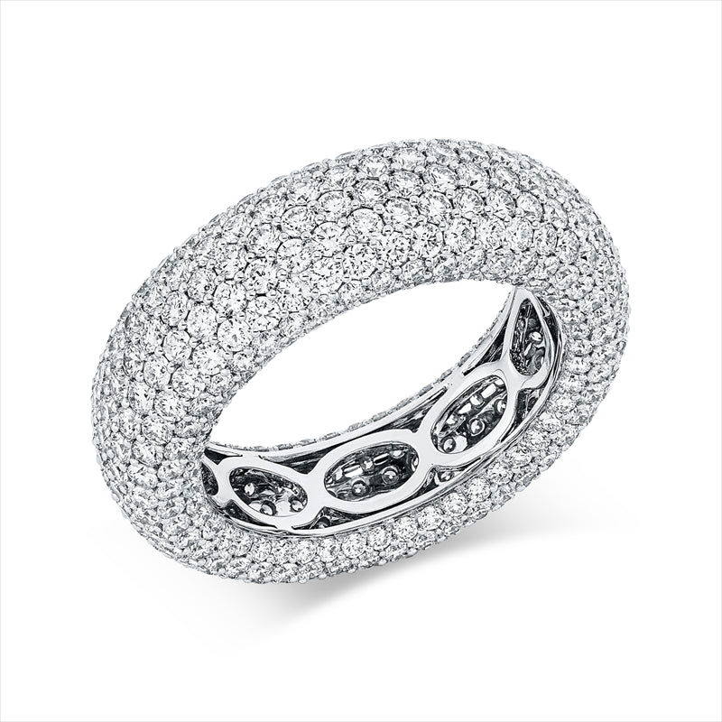 Ring    aus 750/-18 Karat Weißgold mit 414 Diamanten 5