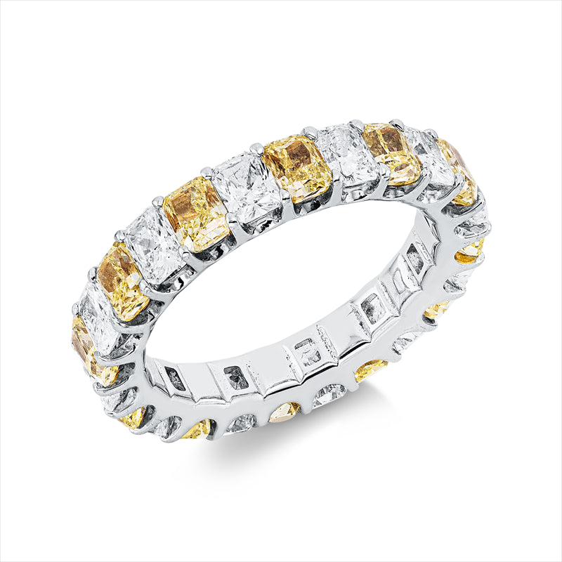 Ring    aus 750/-18 Karat Weißgold / Gelbgold mit 24 Diamanten 5