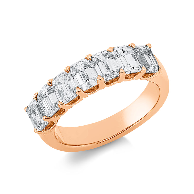 Ring    aus 750/-18 Karat Rotgold mit 7 Diamanten 2