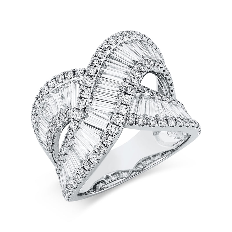 Ring    aus 750/-18 Karat Weißgold mit 153 Diamanten 2