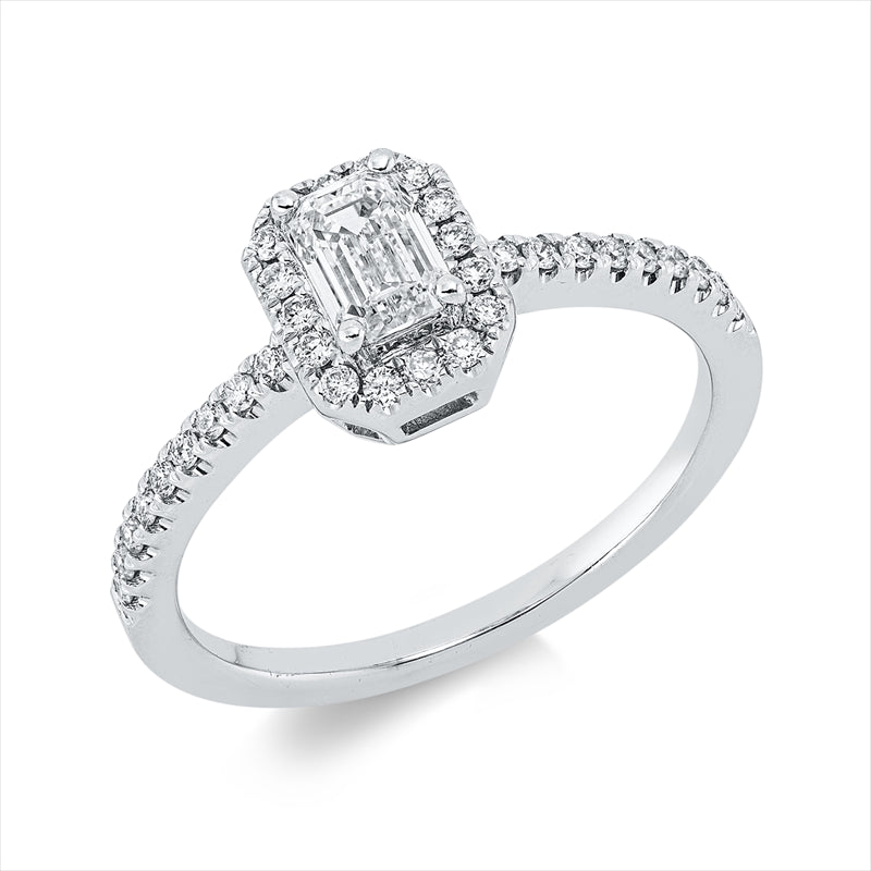 Ring    aus 750/-18 Karat Weißgold mit 35 Diamanten 0